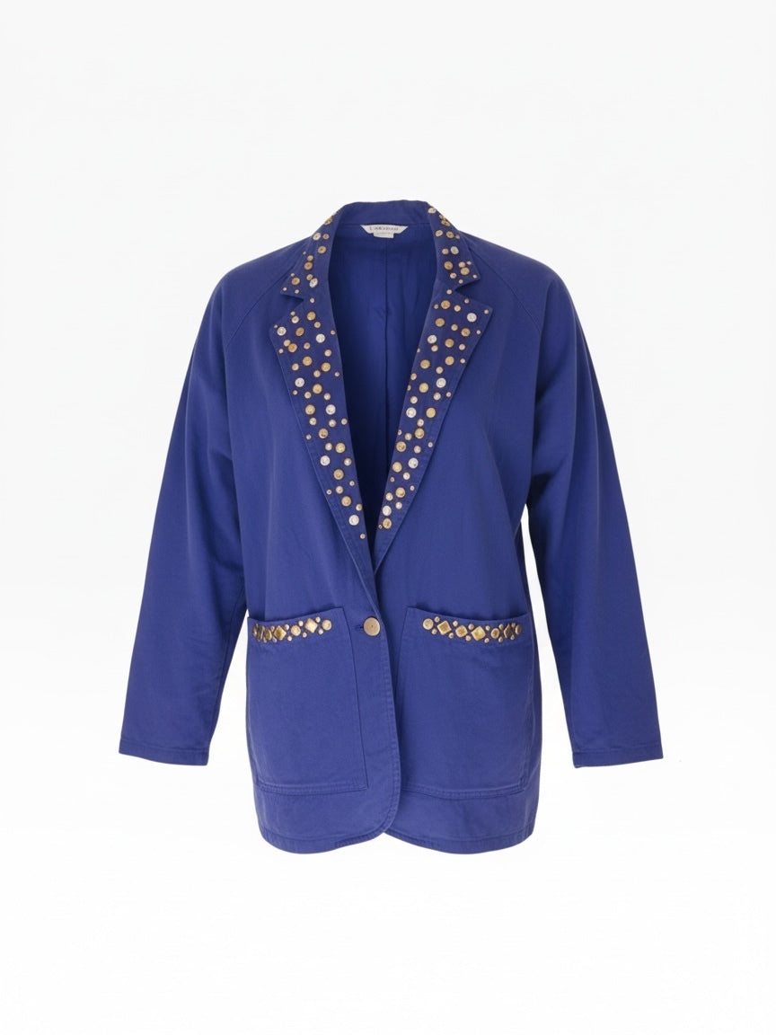 Rio Purple Embellished Blazer