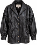 Vintage Wellington Black Leather Jacket