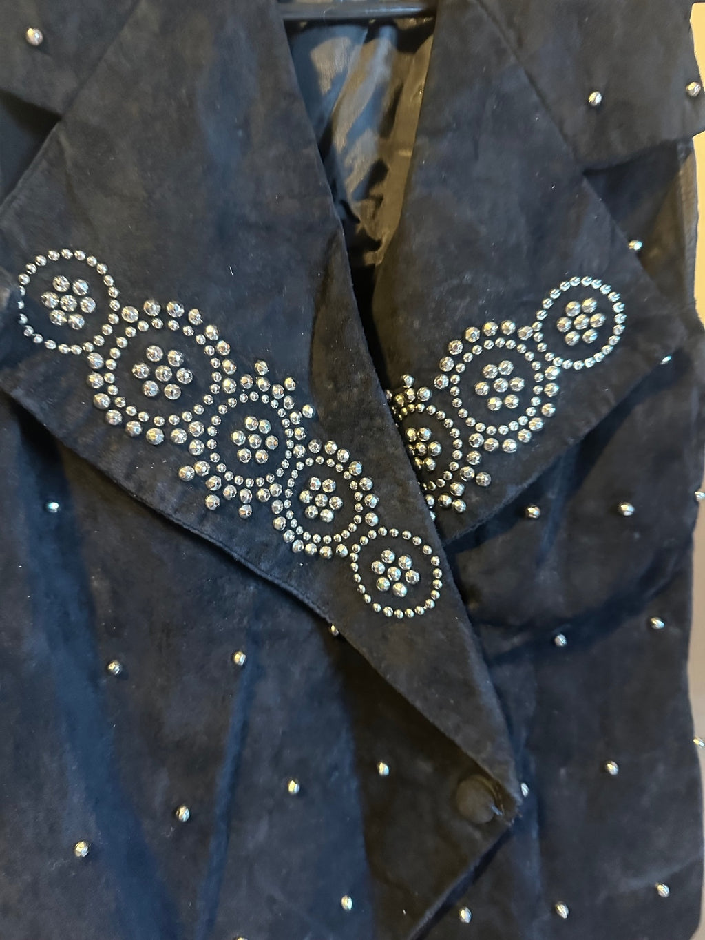 Vintage Karen Okada for David Howard Studded Leather Vest