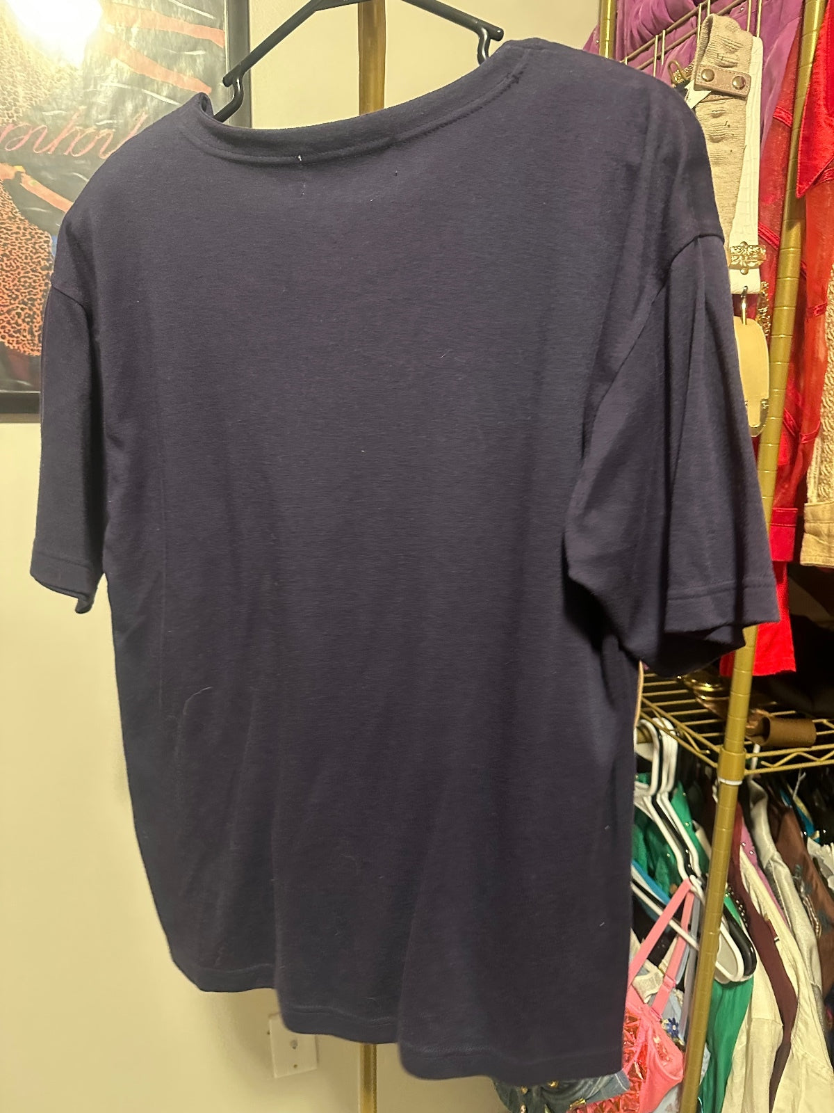 Navy Rhinestone Nautical Graphic T-Shirt