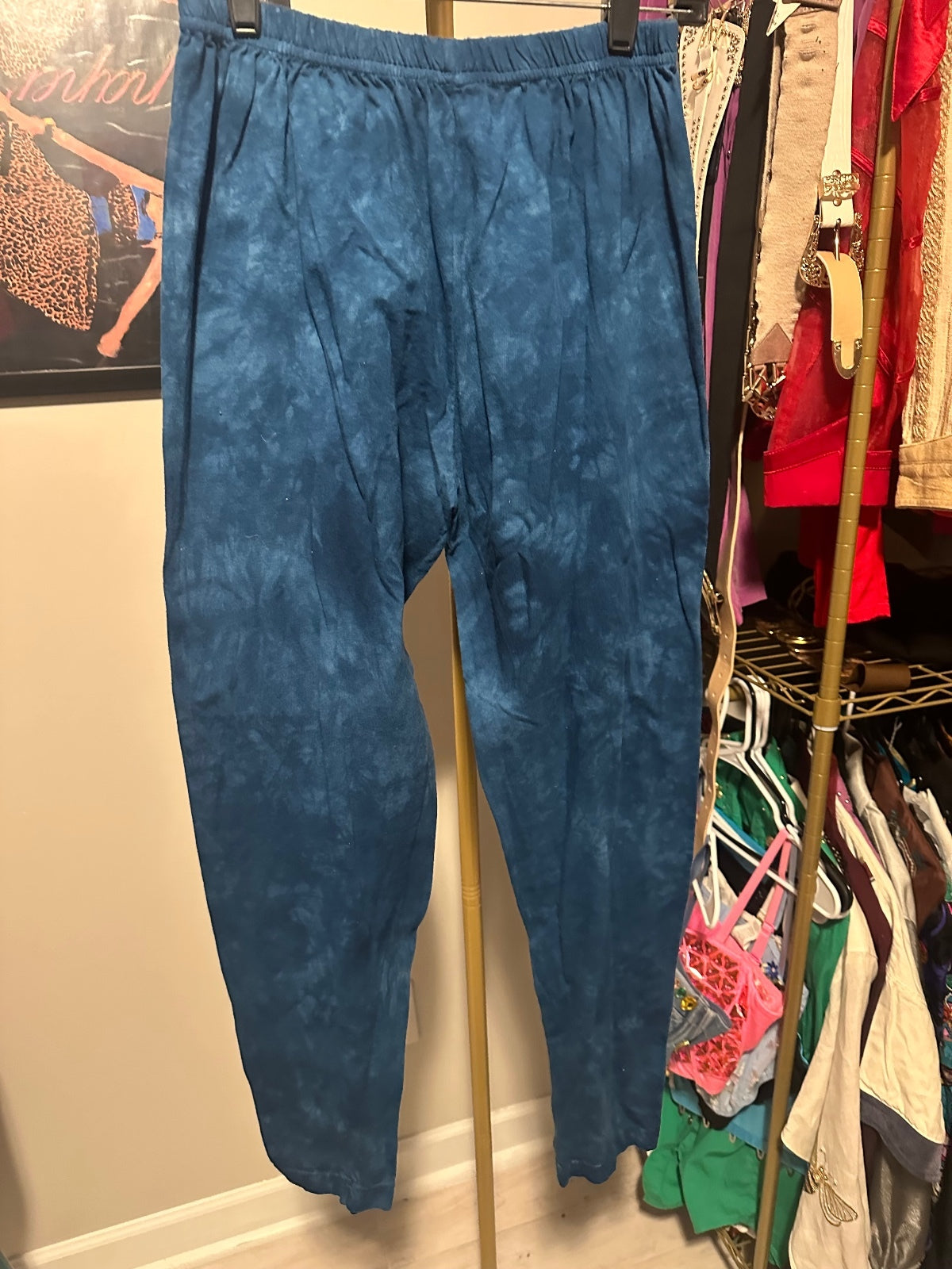 Vintage Blue Star Embellished Top & Pants Set