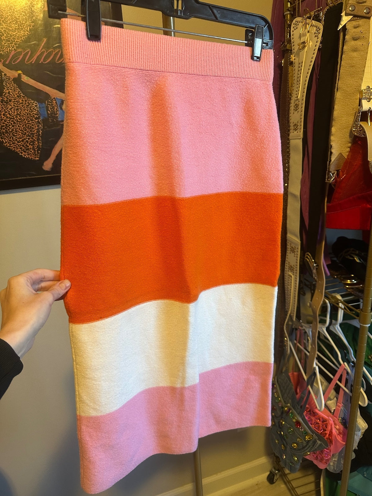 Vintage Cache Colorblock Skirt & Top Set