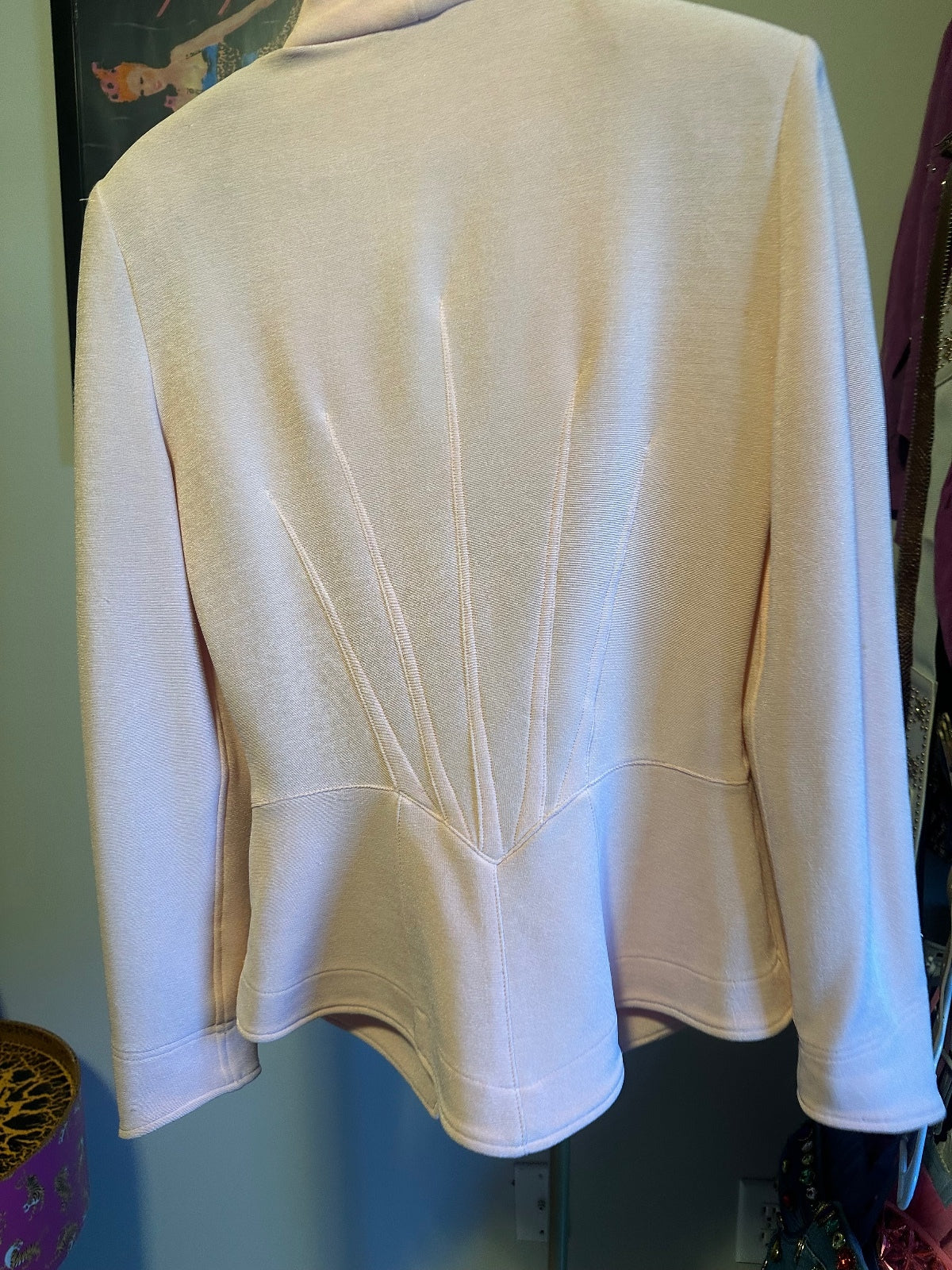 Lillie Rubin Muegler Style Pink Structured Jacket