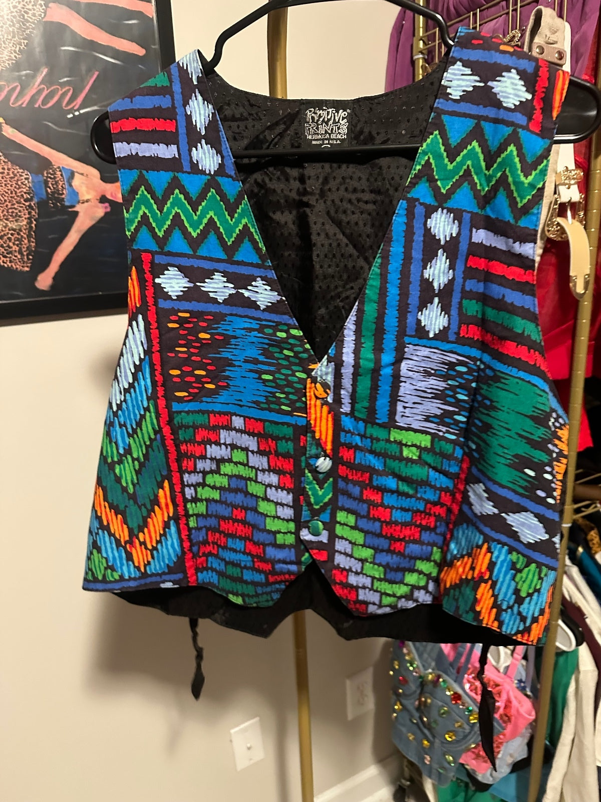 Vintage Rhythm Knits Geometric Vest