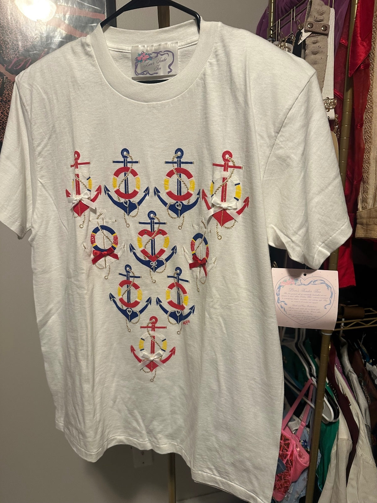Vintage Nautical Anchor Graphic T-Shirt