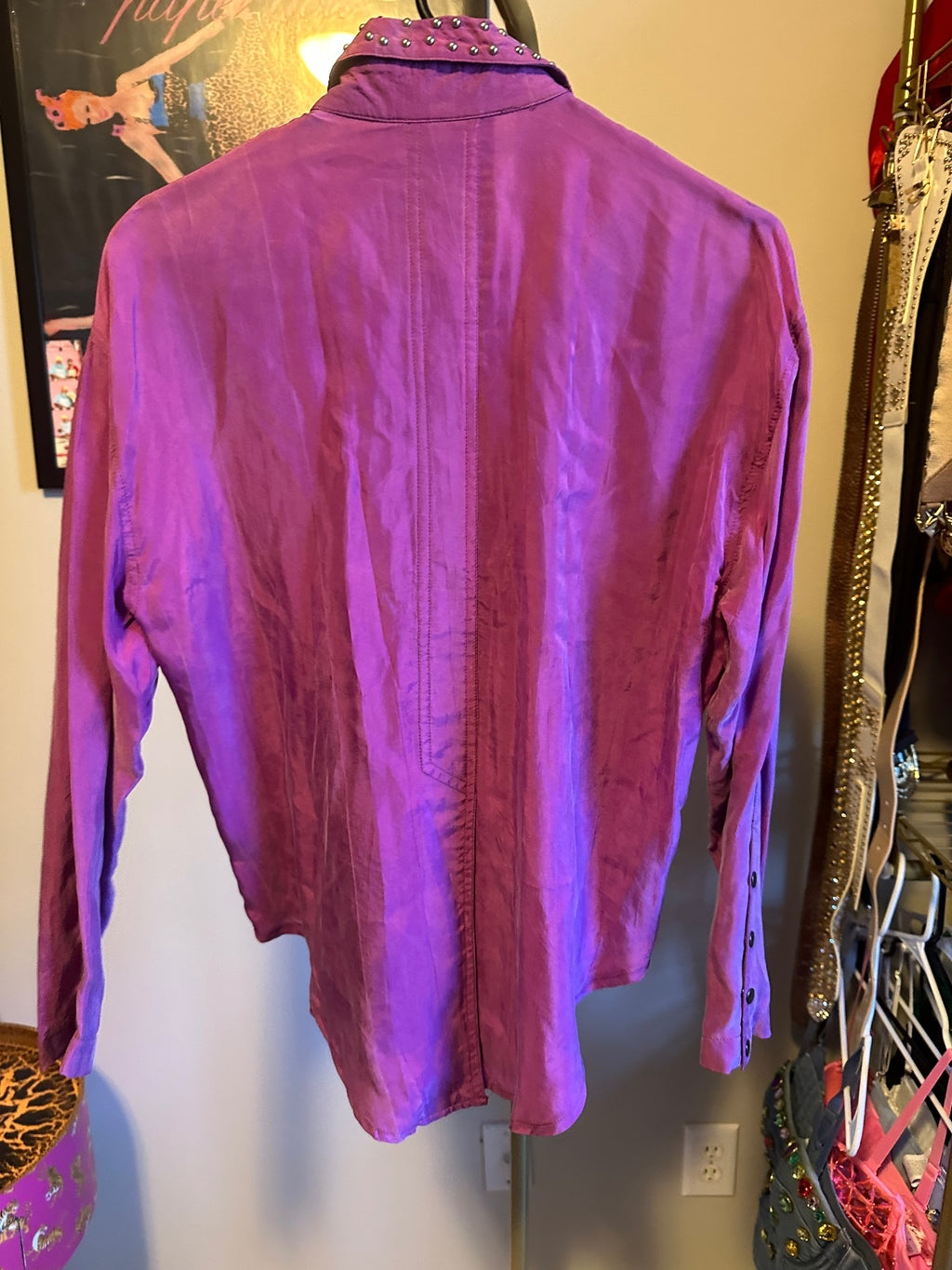 Vintage IIF Purple Rhinestone Western Shirt & Pants Set
