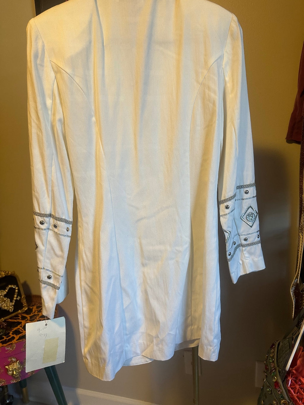 Vintage Cline-Kolarek Embellished Ivory Blazer
