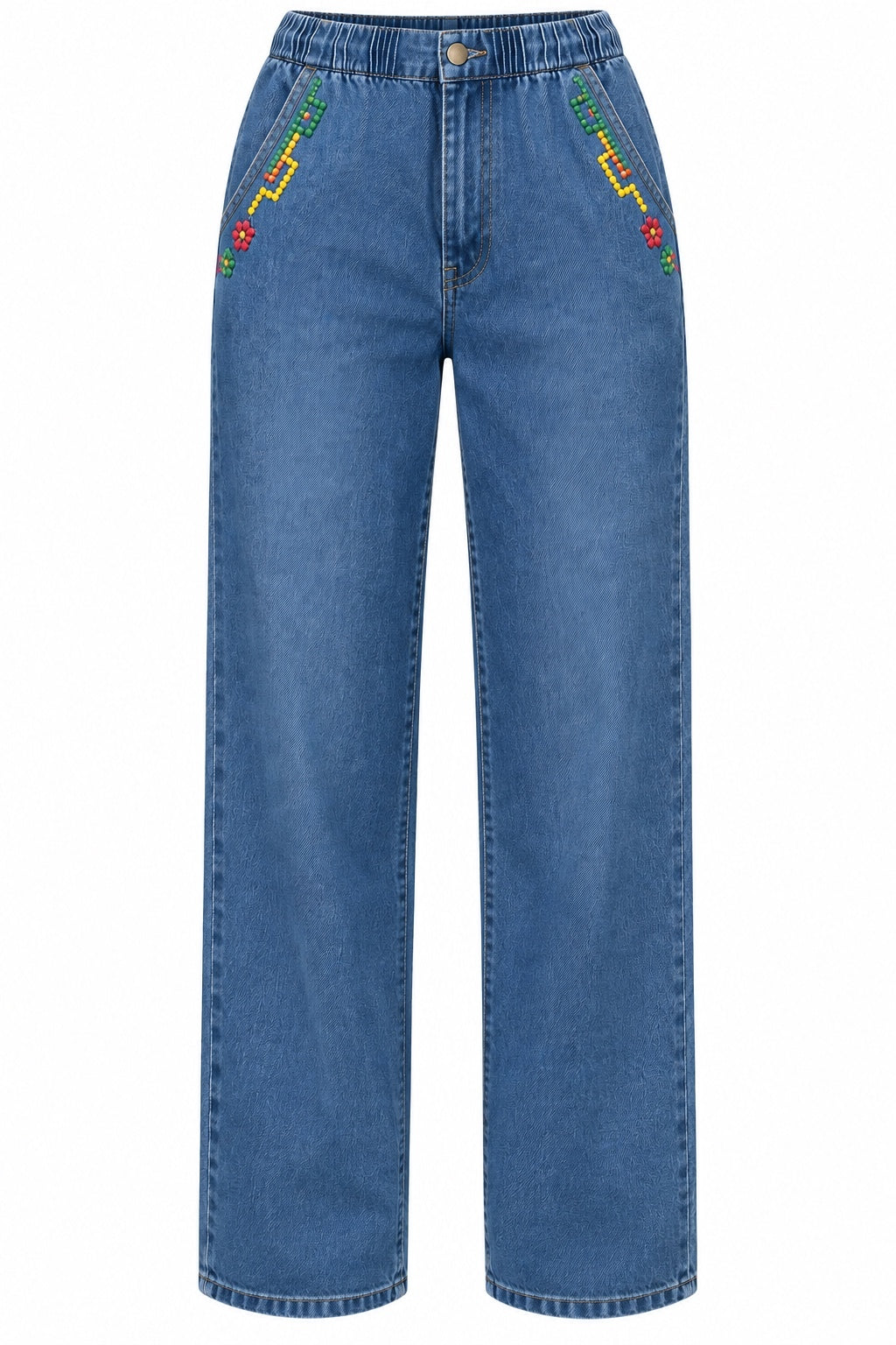 Vintage 80s Embellished Denim Jeans
