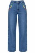 Vintage 80s Embellished Denim Jeans
